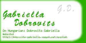 gabriella dobrovits business card